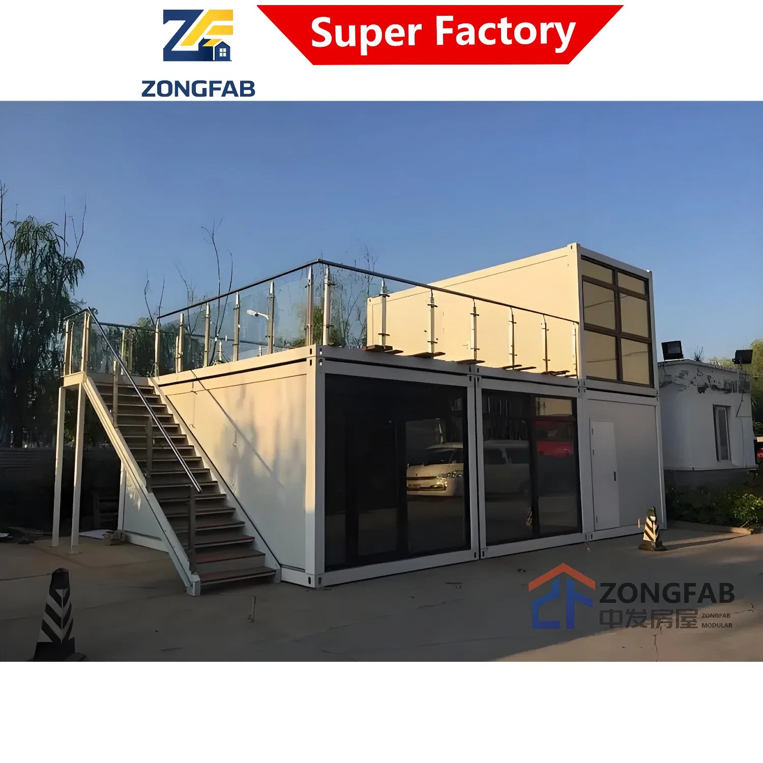 One Stop Turnkey Solution Movable Mobile Portable Z Foldable Folding Prefab Modular Container House Home