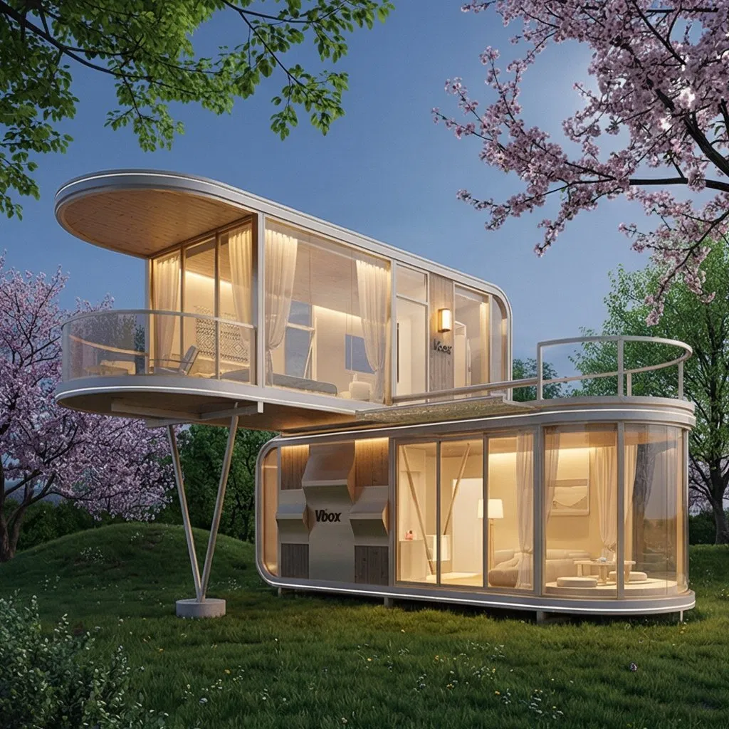 Stylish Mini Modular Sunroom Living House with OEM Customization, Created to Meet Hotel and Hospitality Project Demands.