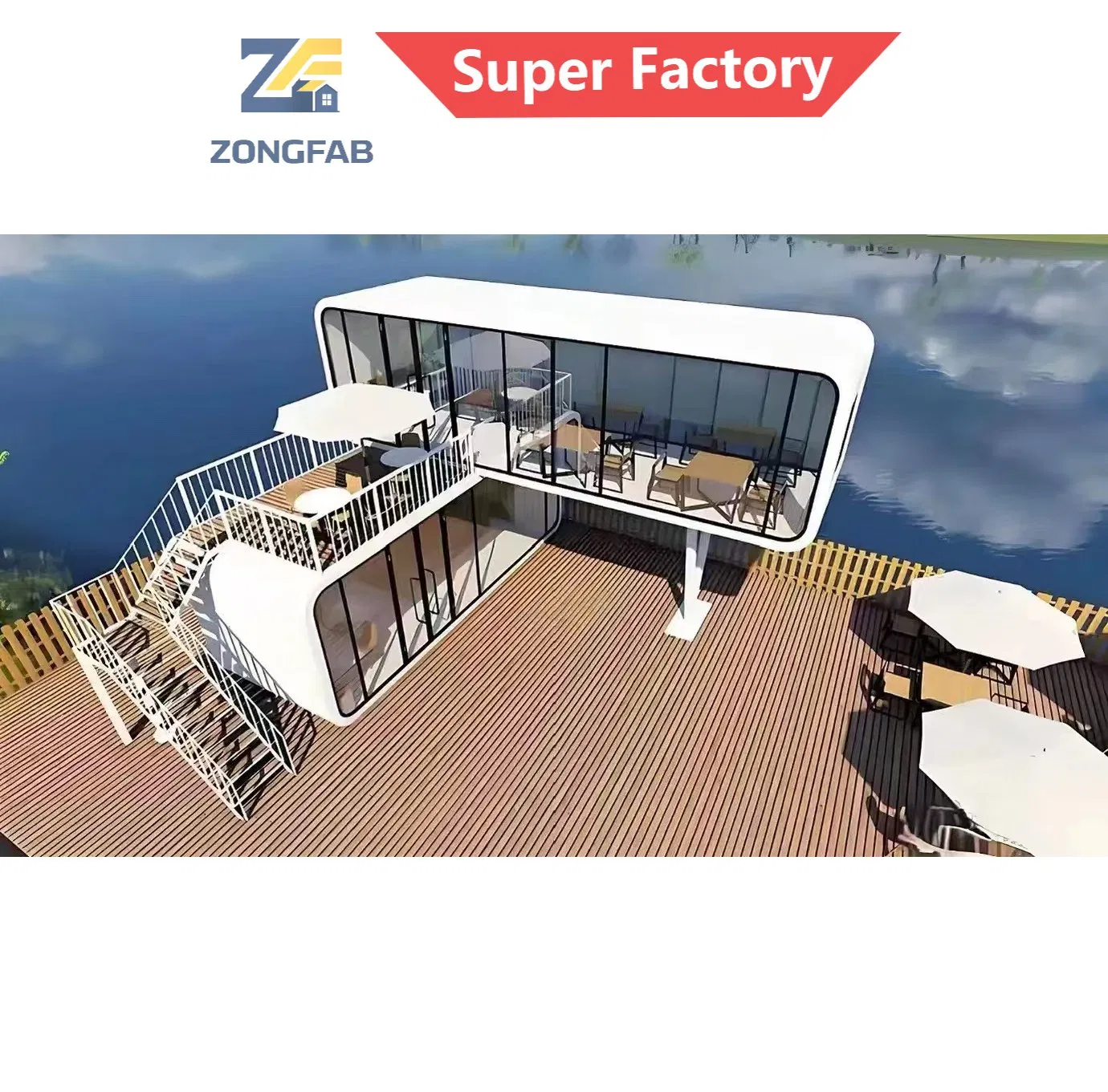 High End Modular Apple Cabin Pod House for Glamping Resorts and Scenic Hospitality Use