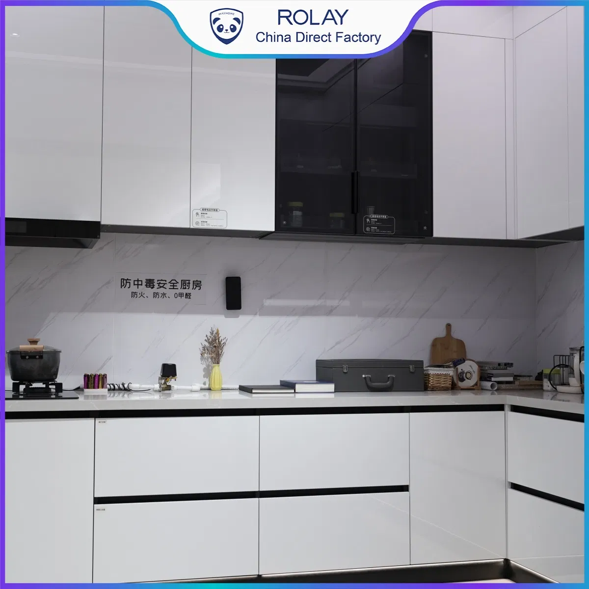 Turnkey Kitchen Solution Modular Housing Supplier Anti-Slip Structure Fire Resistance Cabinet