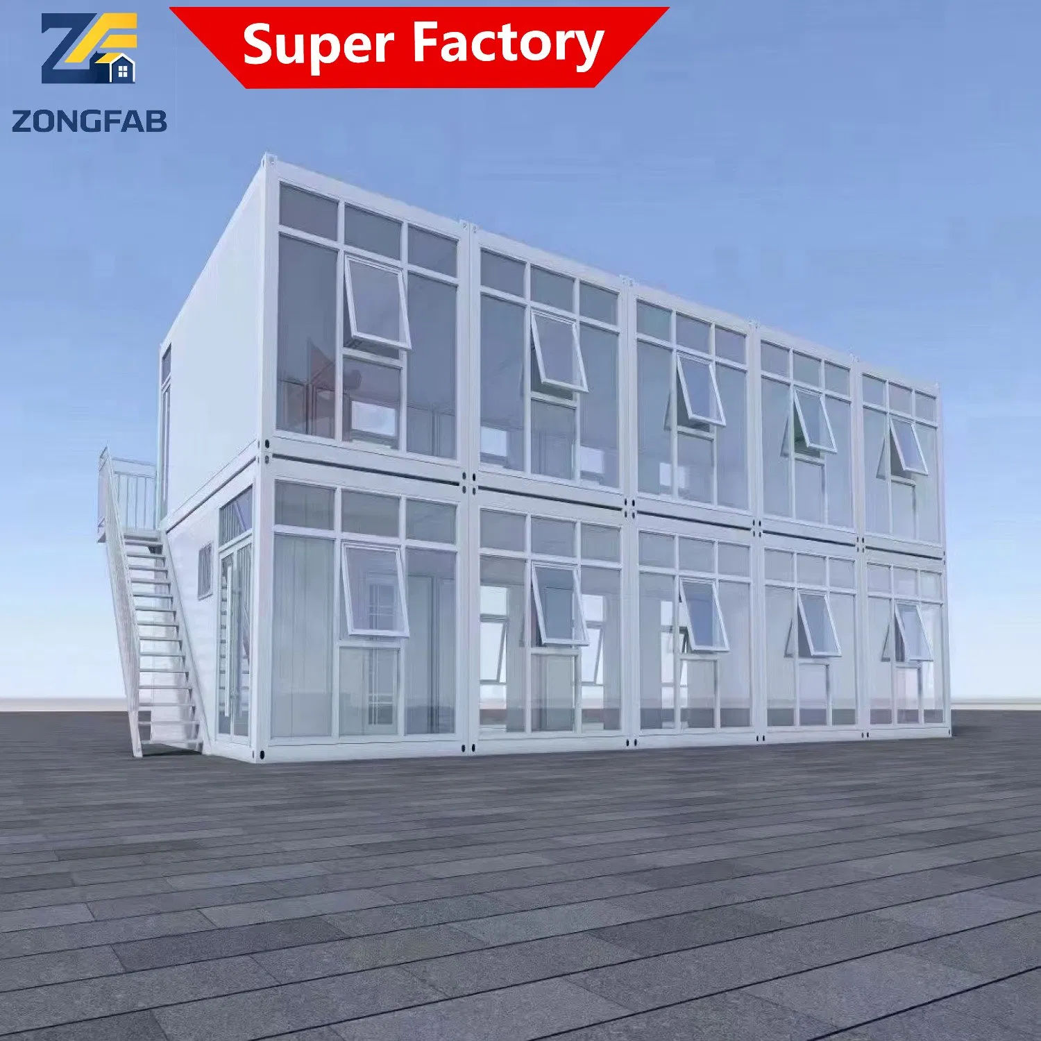 One Stop Turnkey Solution Steel Living Detachable Assembly Prefab Prefabricated Container Building Housing