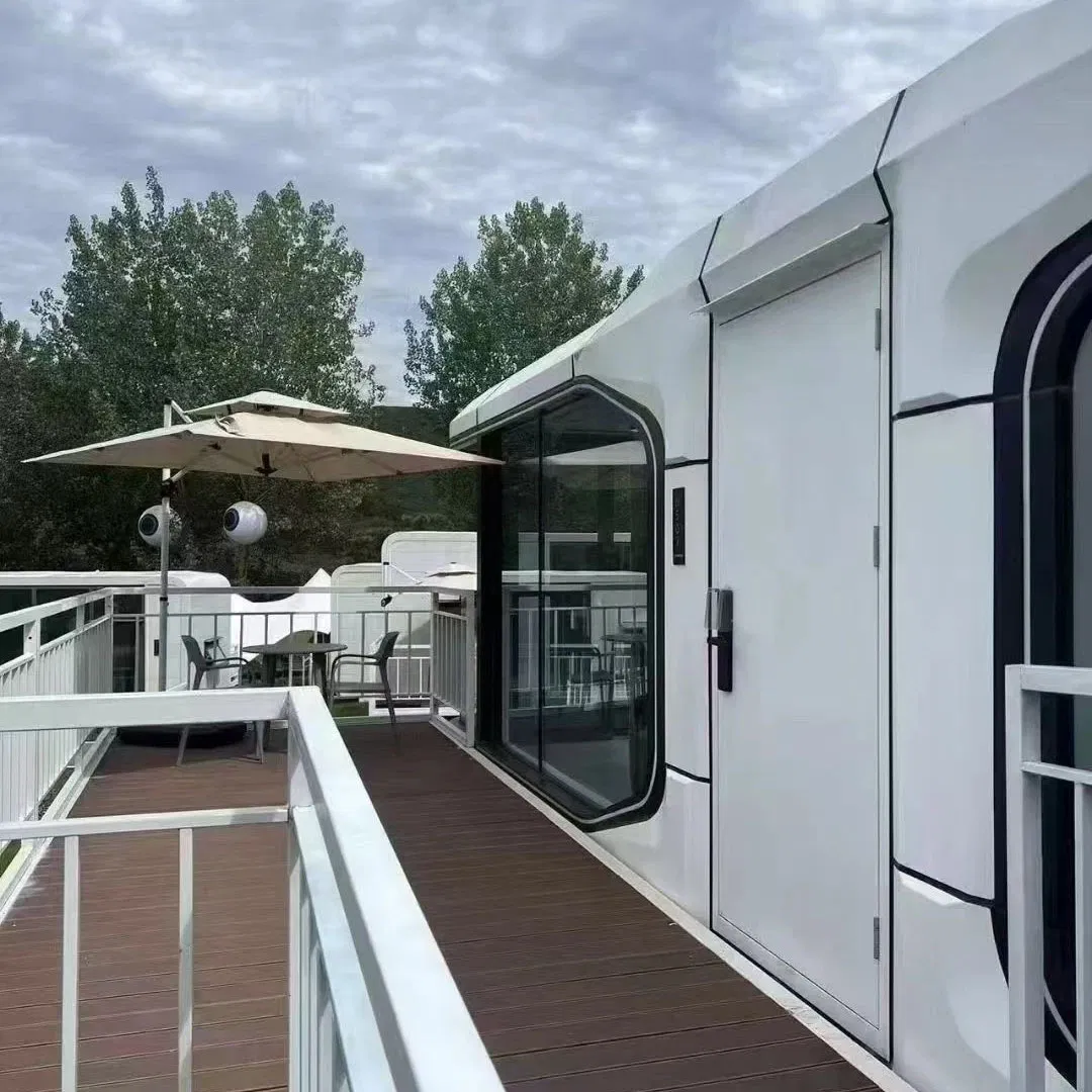 Customized Three-Bedroom Prefabricated Modular Steel Space Capsule-Style House