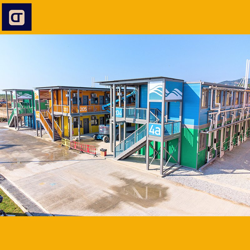 Full of Artistry Easy Install Prefab High Rise Steel Structure Buildings