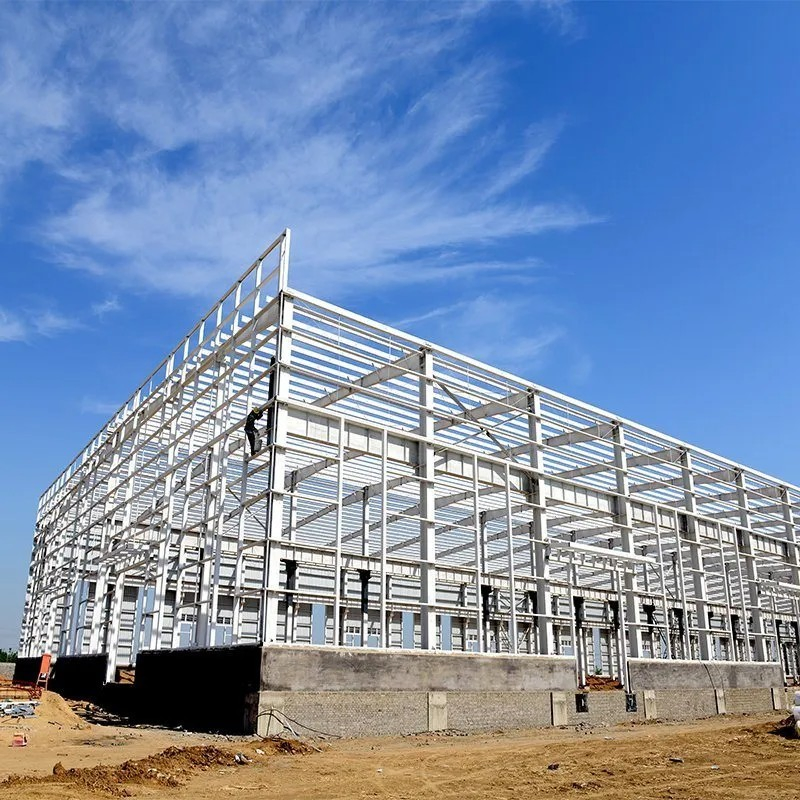 High Rise Steel Frame Pre Engineered Modular Warehouse Office Building with Lattic Structure