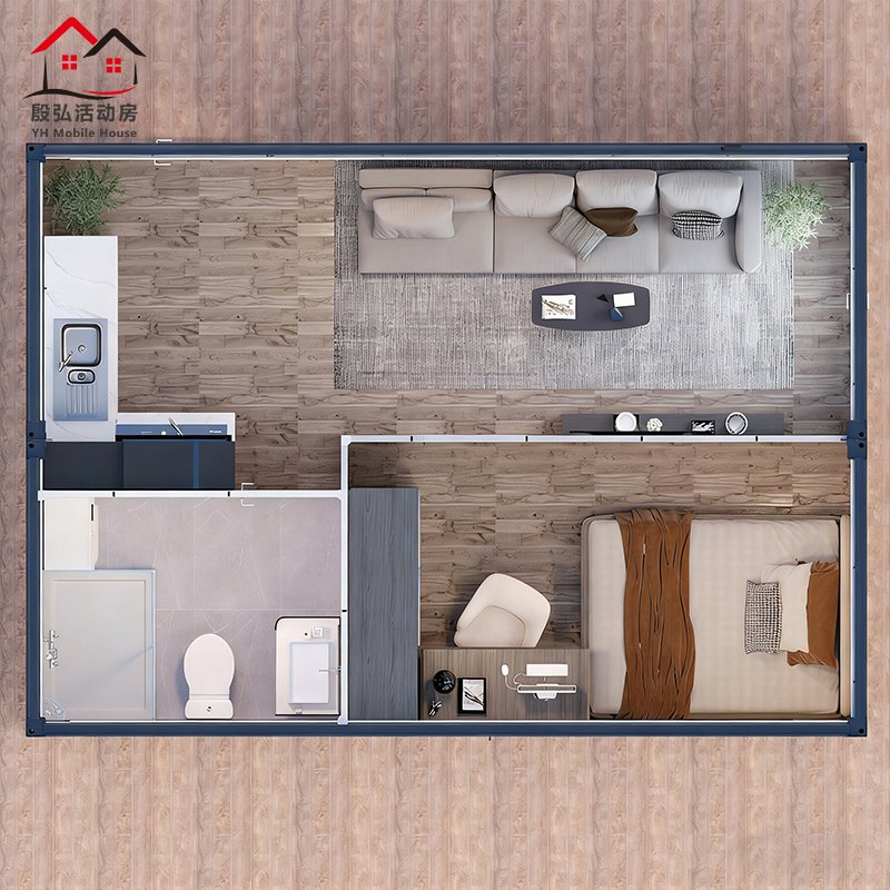 Akay Modern Insulated Holiday Custom Integrated Housing Detachable Container for Vacation Prefabricated-Building