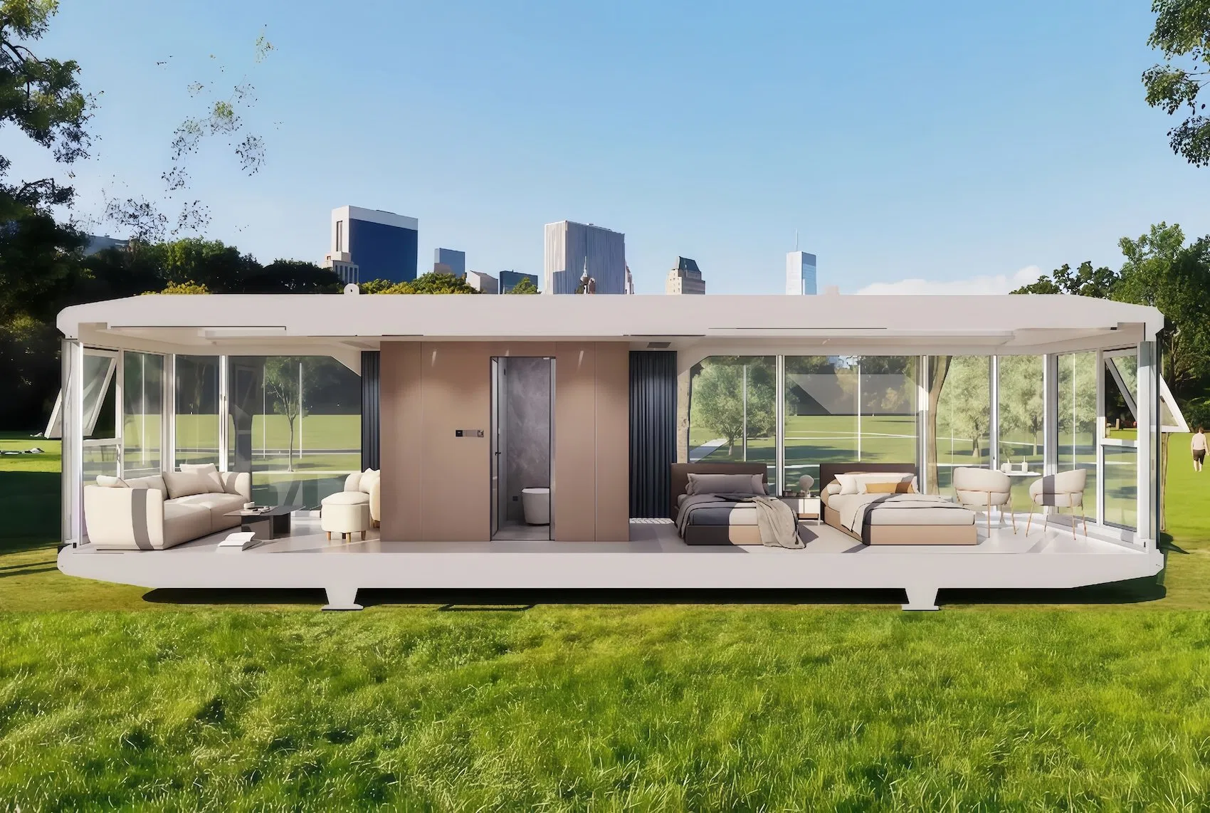 Advanced Modular Capsule Residence, Factory Built Tiny House for Outdoor Hospitality