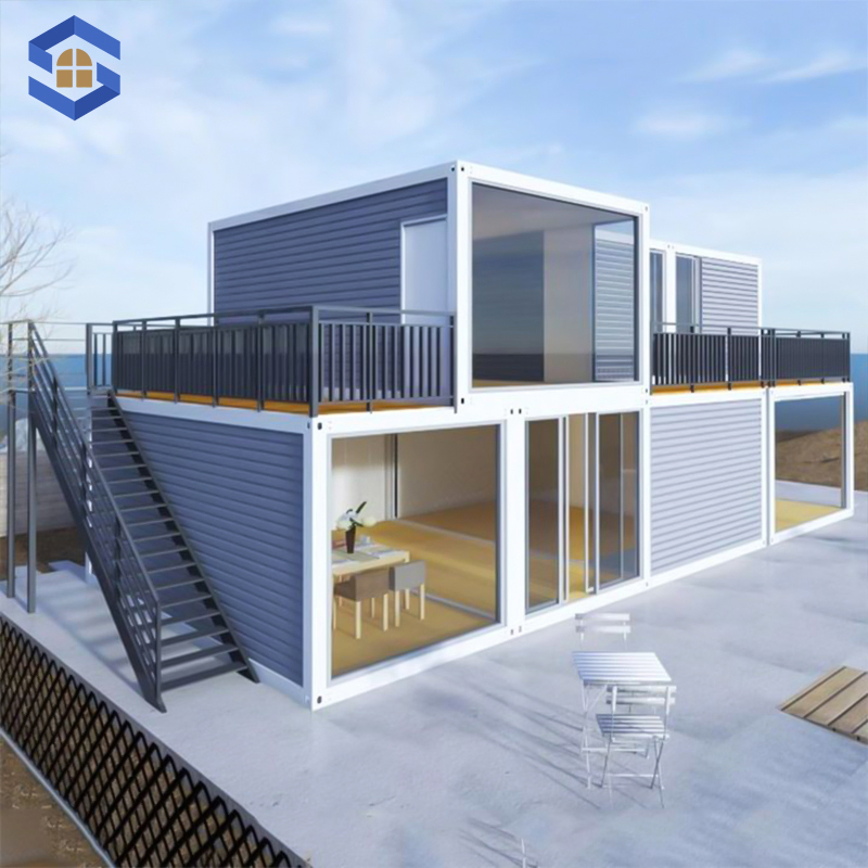 Economic Prefab Worker Accommodation Steel Frame Mobile Modular Apartment Integrated Prefabricated Container Home Housing