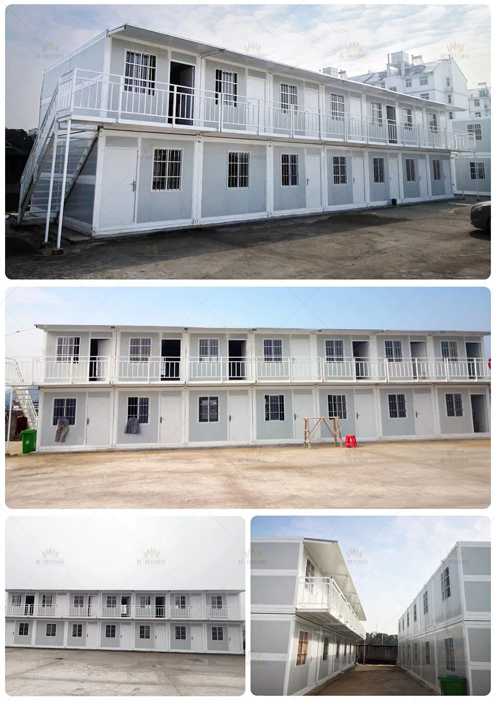 Prefabricated Fast Assembly 2 Storey Living Accommodation