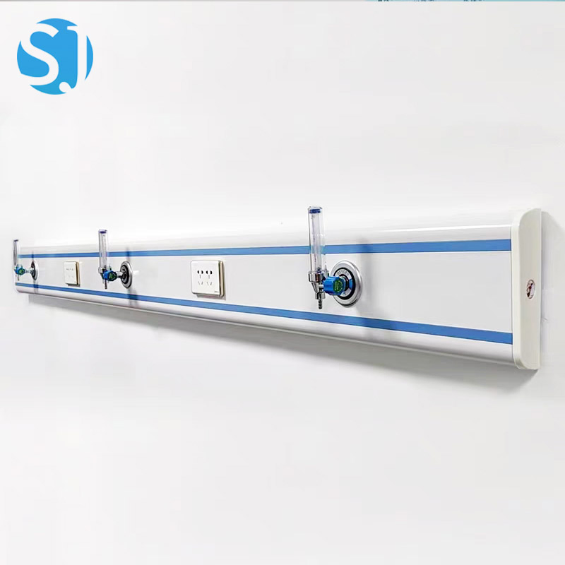 Modular Hospital Bed Head Unit with Integrated Gas, Electrical, Power, Lighting and Communication System