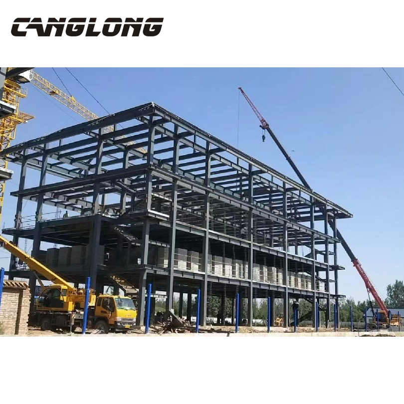Economic Low Cost High Rise Modular Construction Metal Steel Prefabricated Industrial Commercial House Office Prefab Prefabricated Steel Structure Building