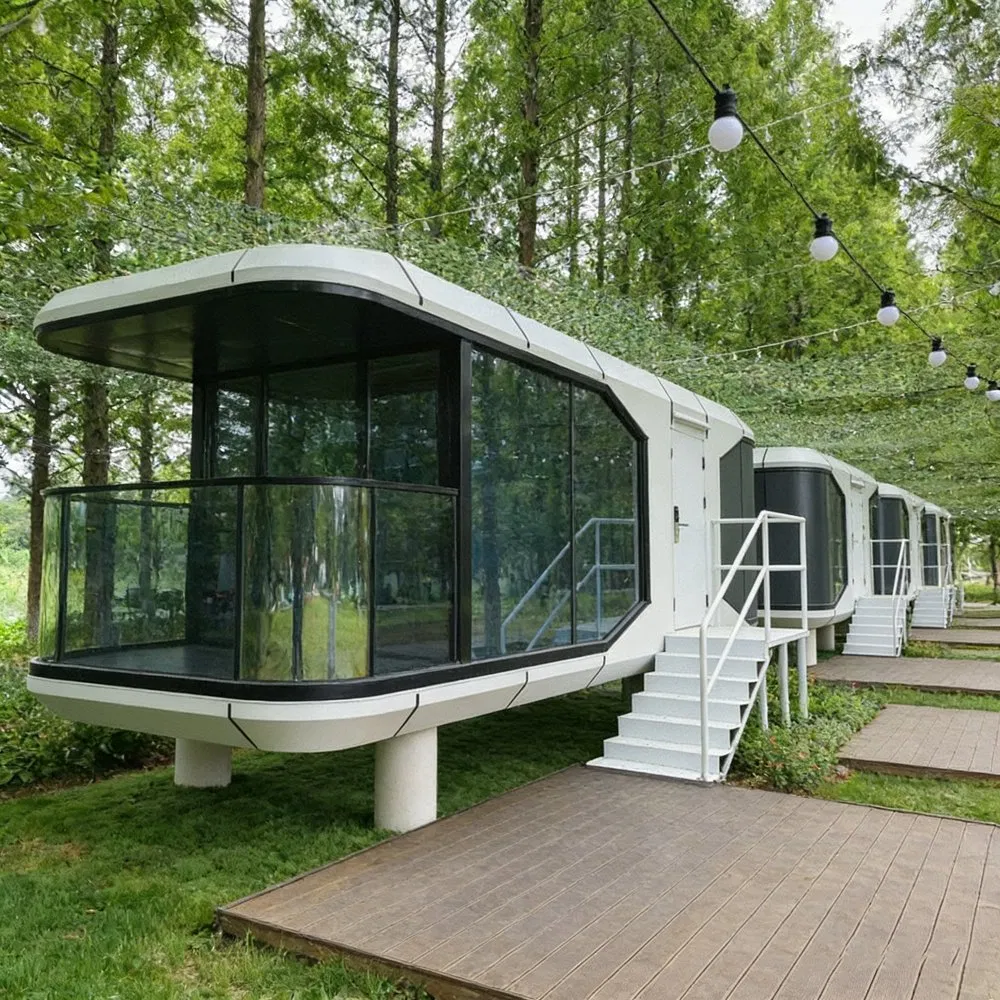 Modular Capsule House Factory Manufactured Hospitality Module for Project Buyers with Quick Assembly and Transport