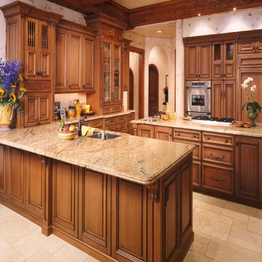 Contemporary Modular Kitchen Unit with Integrated Microwave Storage