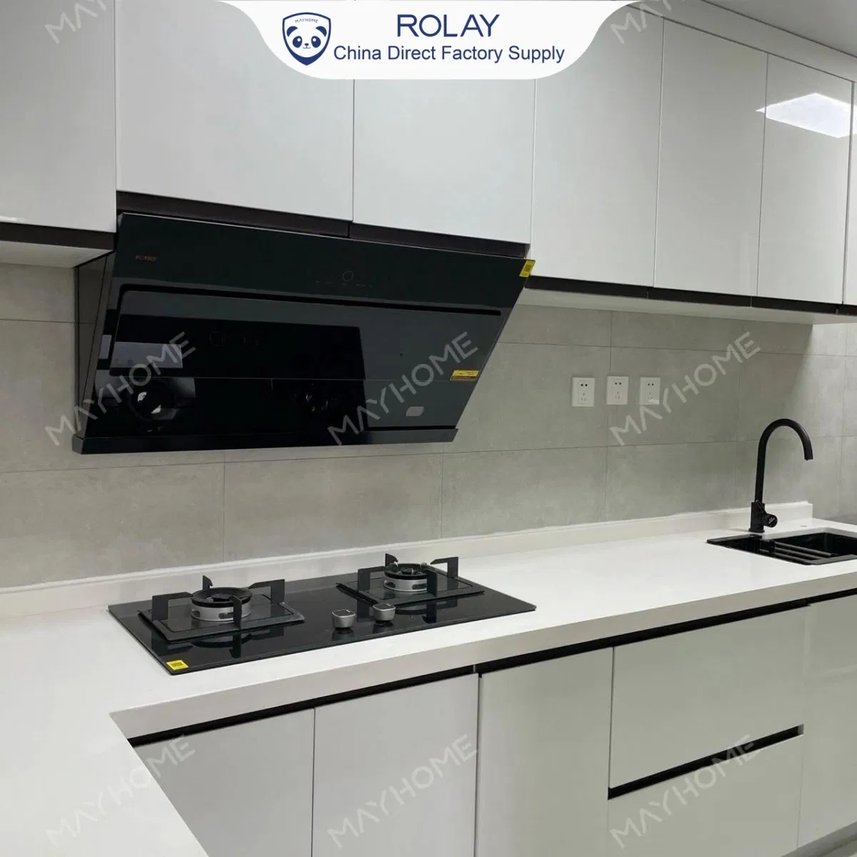 Turnkey Kitchen Solution Modular Housing Supplier Antimicrobial Protection Heat Resistance Cabinet