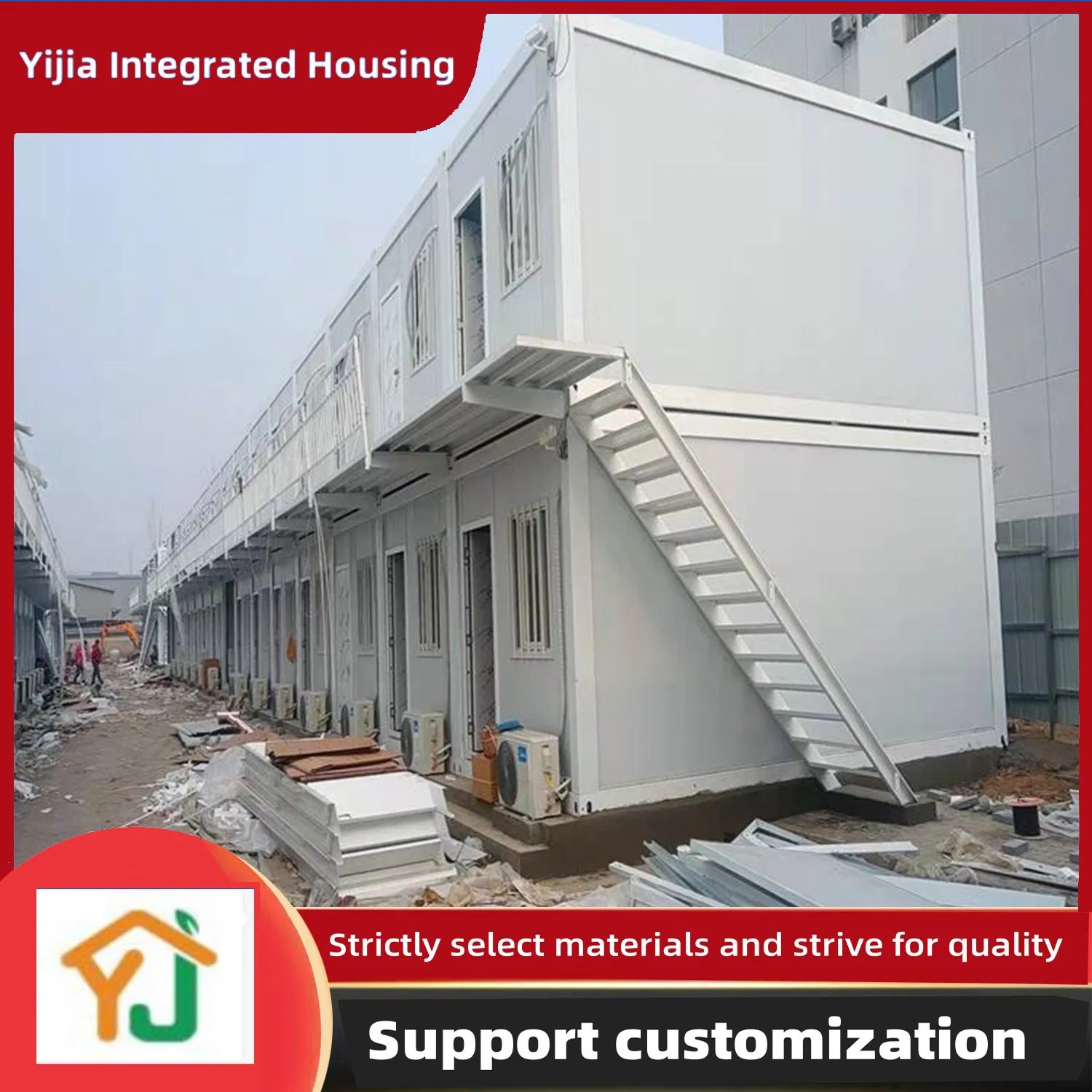 Manufacturer of Prefabricated Integrated Housing for Office Container Houses Made in China