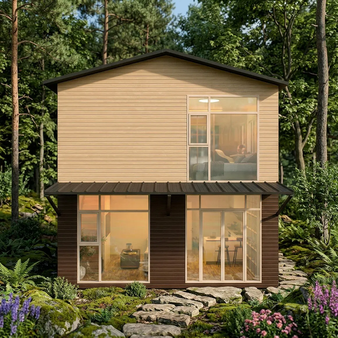 Fast Installation Akay Prebuilt Homes Prefabricated Villa Container Prefab House Module Home