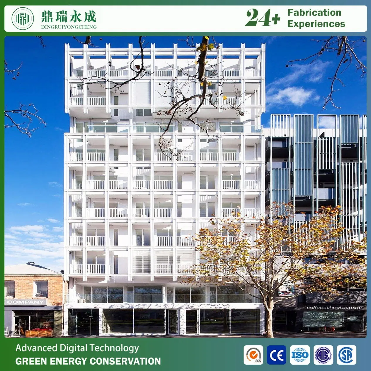 Modular Prefabricated House Steel Structure Frame Hospital Hotel Apartment Building