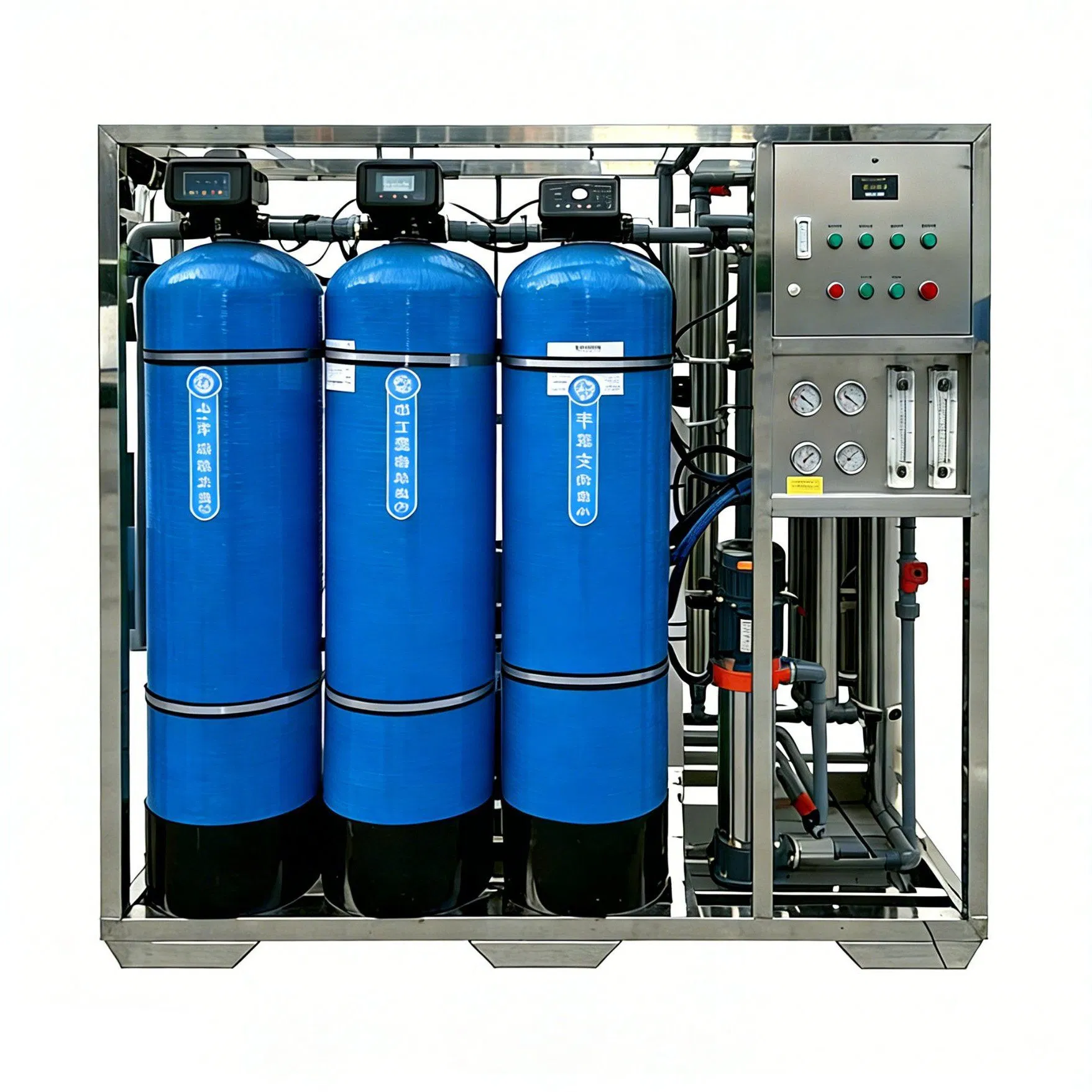 1500lph Reverse Osmosis Water Purification Equipment RO Pure Water Equipment Purified Water Machine Large Direct Drinking Water Project Ultra Pure Water Machine