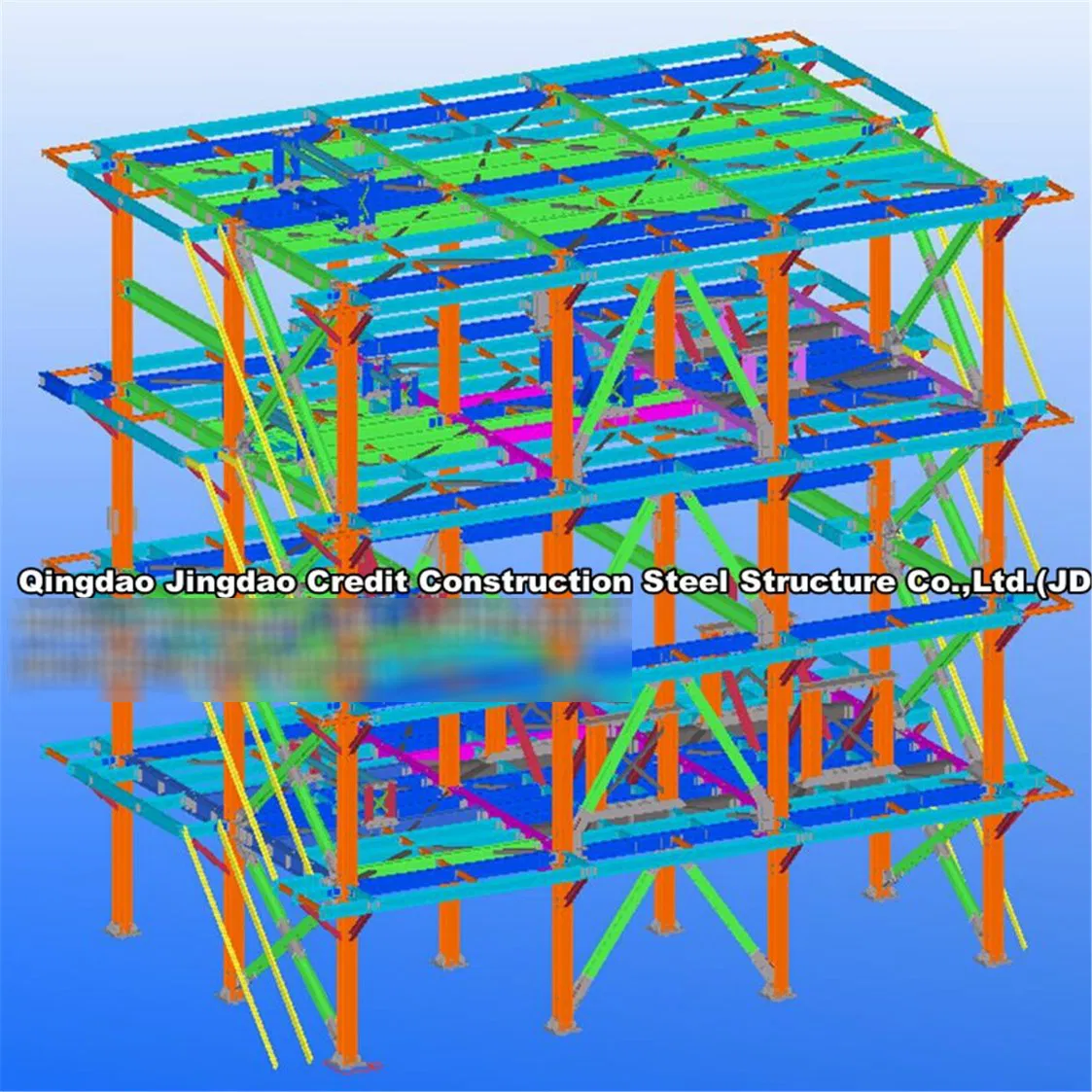 Modular High-Rise Office Building Optimize Costs High Quality Metal Structural Framework Prefabricated Light Steel Structure Storage Building