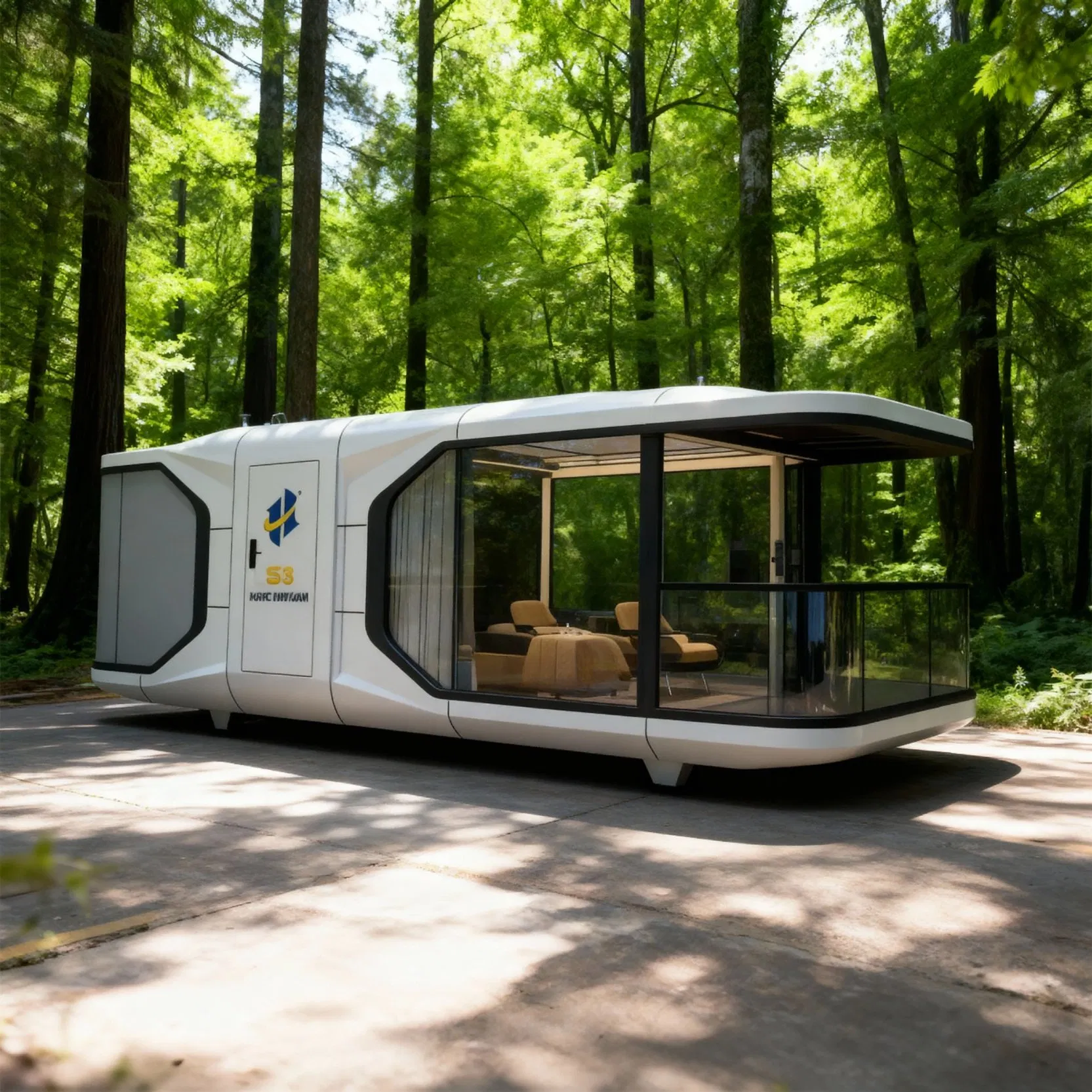 Double-Layer PVC Prefab Capsule House Thermally Broken Durable Relief Capsule