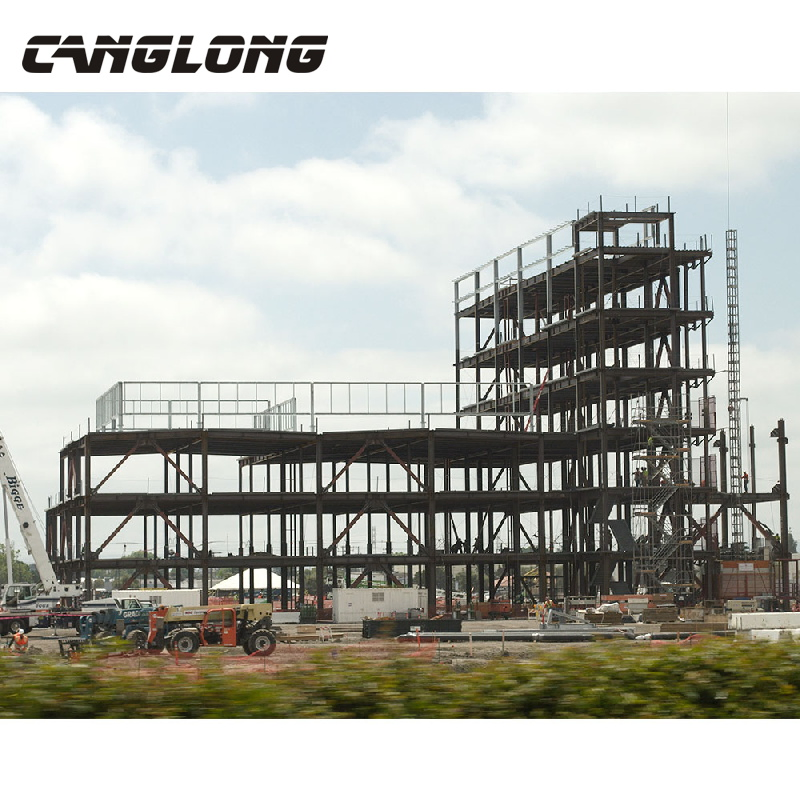Economic Low Cost High Rise Modular Construction Metal Steel Prefabricated Industrial Commercial House Office Prefab Prefabricated Steel Structure Building