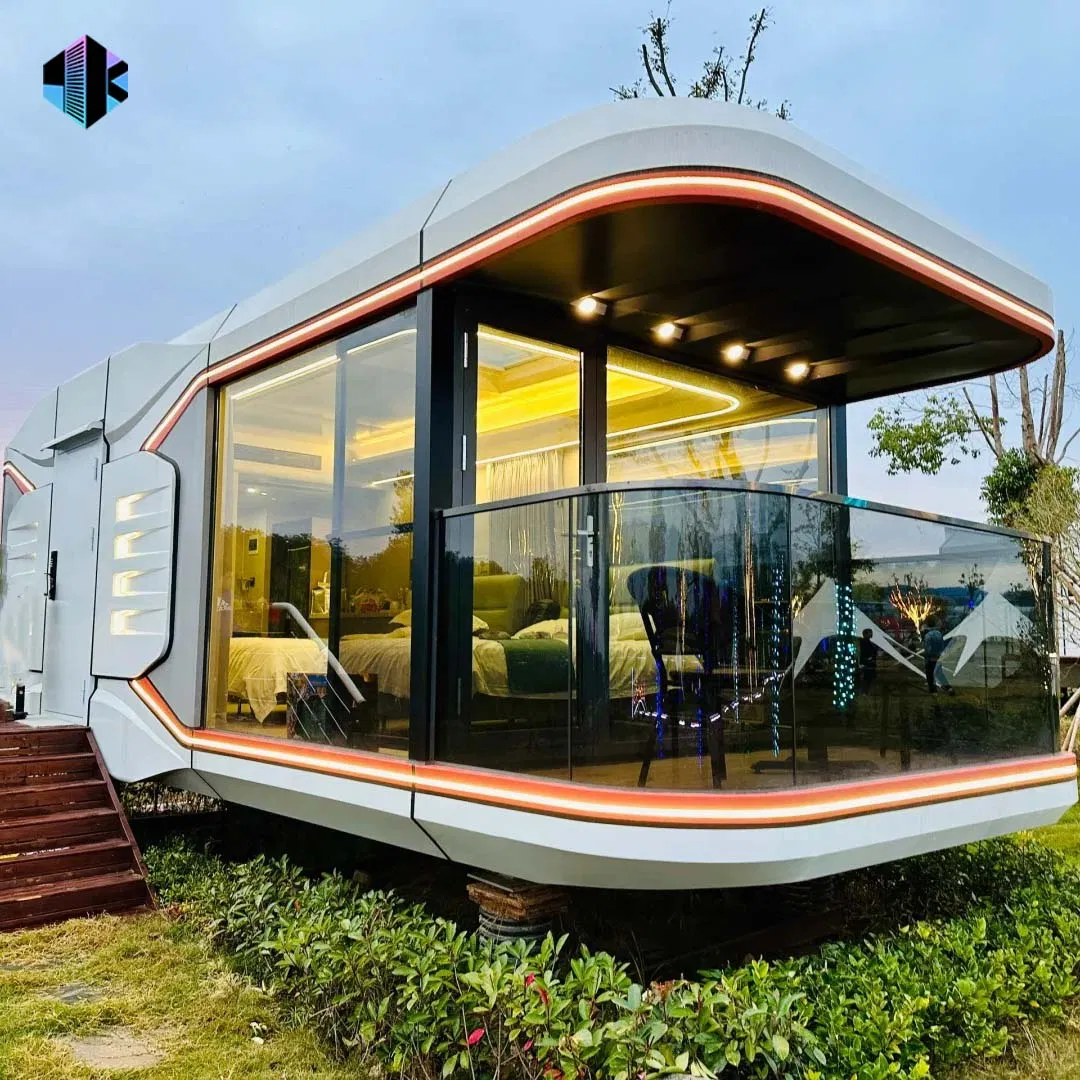 Steel-Structured Smart Space Cabin Houses for Office or Modular Living