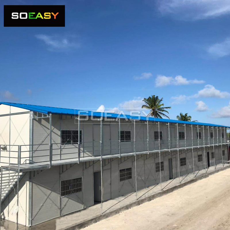Factory Price Constrution Temporary Office Prefabricated Site Building Prefab Labor Mingin Camp Accommodation