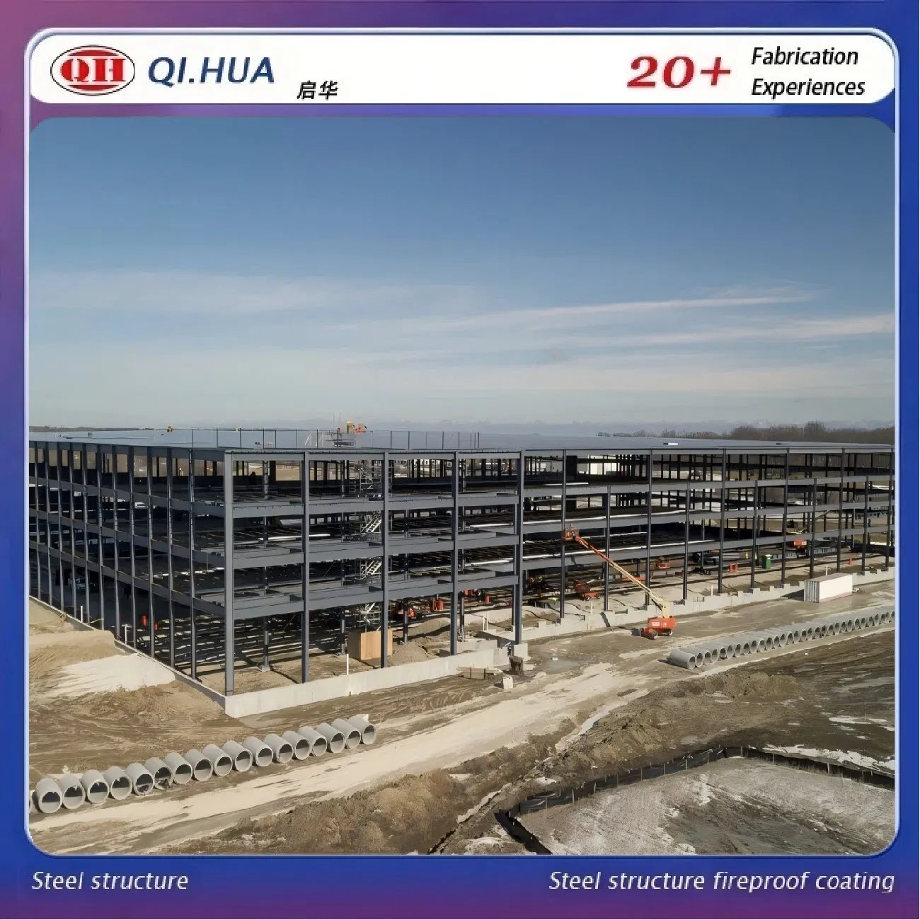 Casa Prefabricada Multi-Storey Long-Span Steel Frames Forheadquarter and Healthcare Building