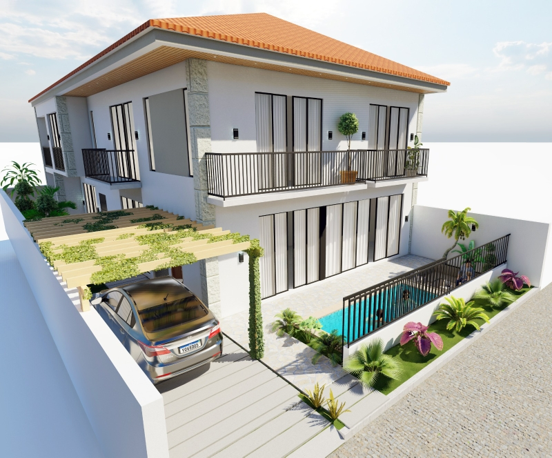 Modern Industrial Suburban House Prefab Steel Modular Apartment Building Hotel Building Kits