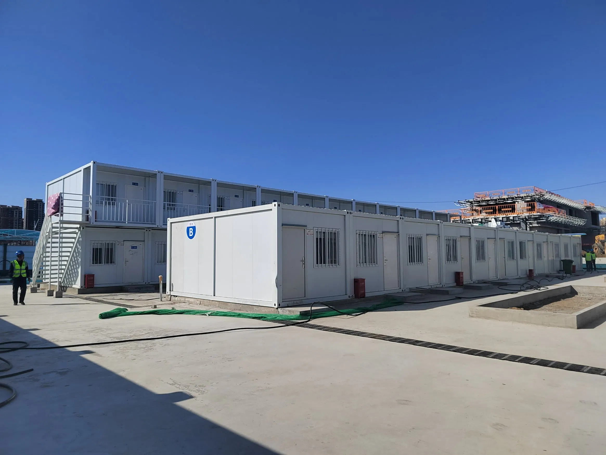 USA Turnkey Glass Villa Prefab Modular Steel Prefabricated Container Homes