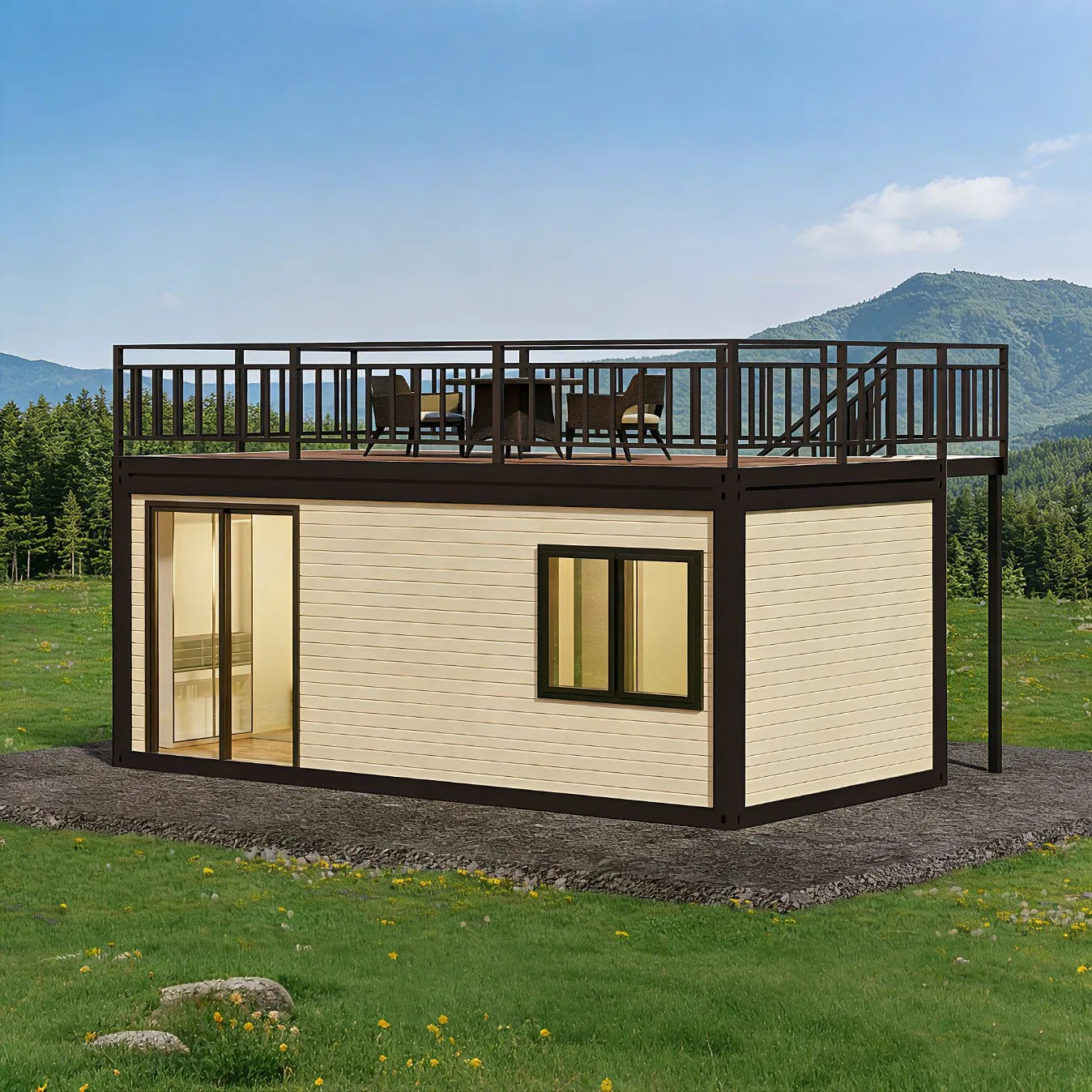 Waterproofing Prefab Villa House Thermal Insulation Container Casa Modular Tiny Mobile Home