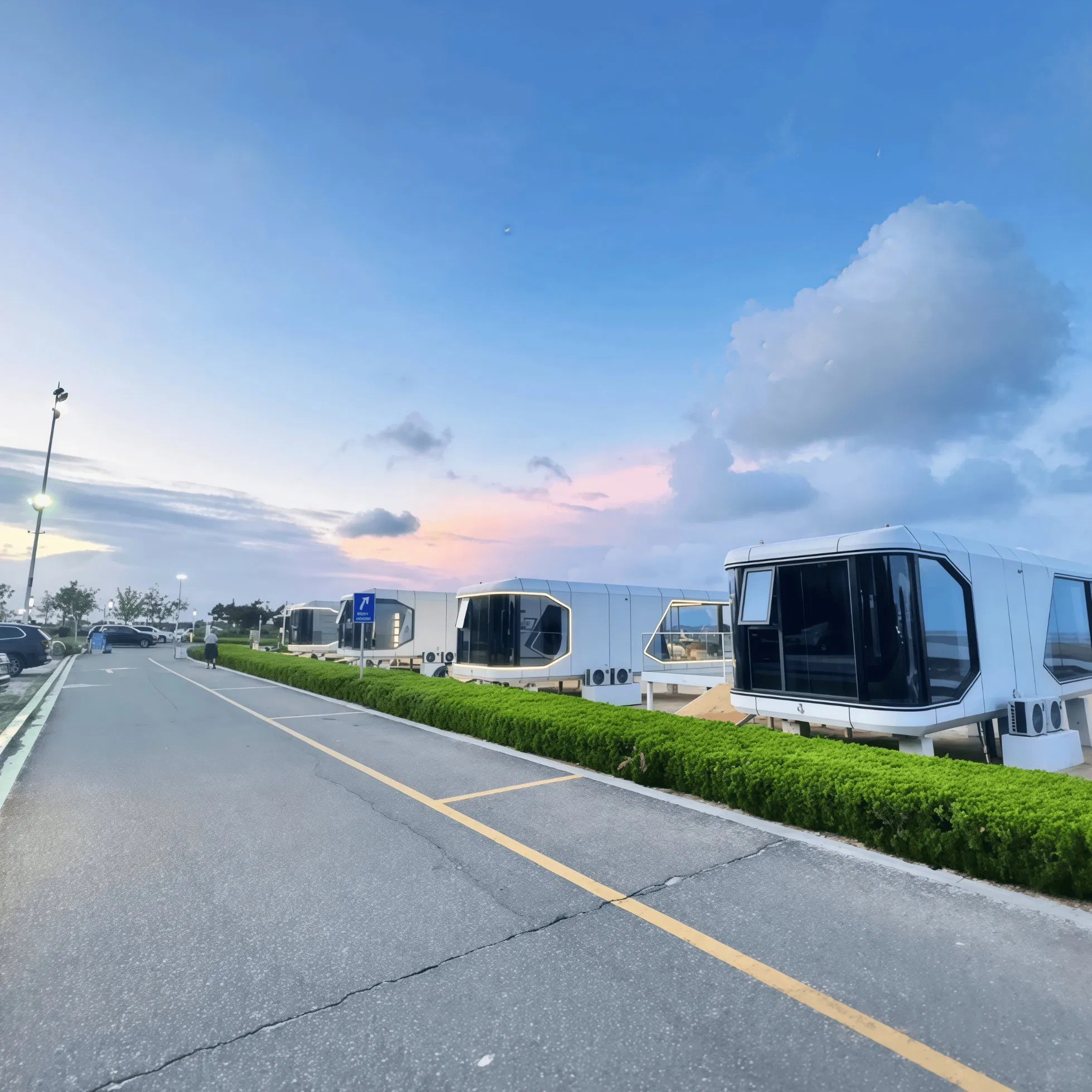 Customized Modular Space Capsule Houses with Insulated Shells and Intelligent Hotels