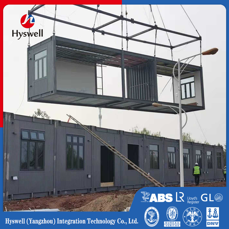 Hyswell Lowcost Movable Modular Prefab Prefabricated Modular Portable Container Tiny Integrated Fold Folding Tiny Capsule Living Transportable 20 40FT Home