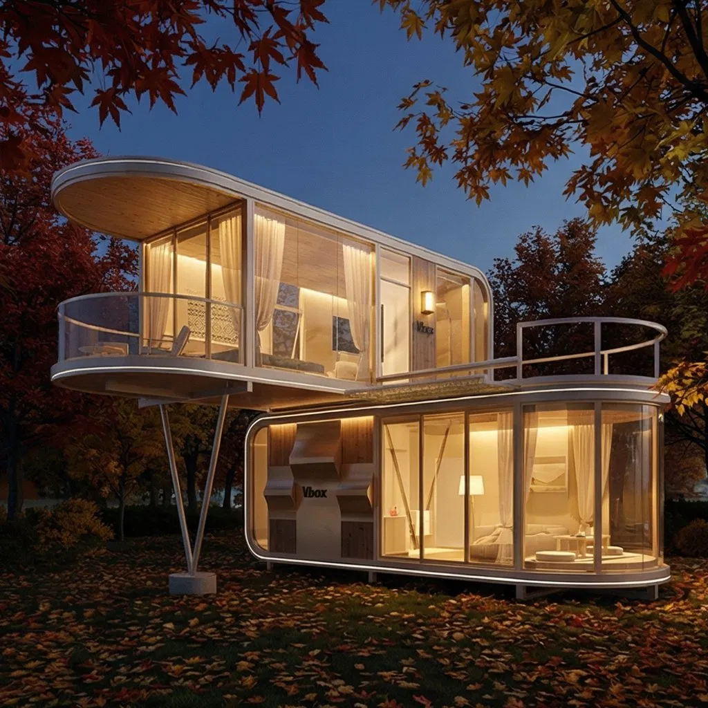 Stylish Mini Modular Sunroom Living House with OEM Customization, Created to Meet Hotel and Hospitality Project Demands.