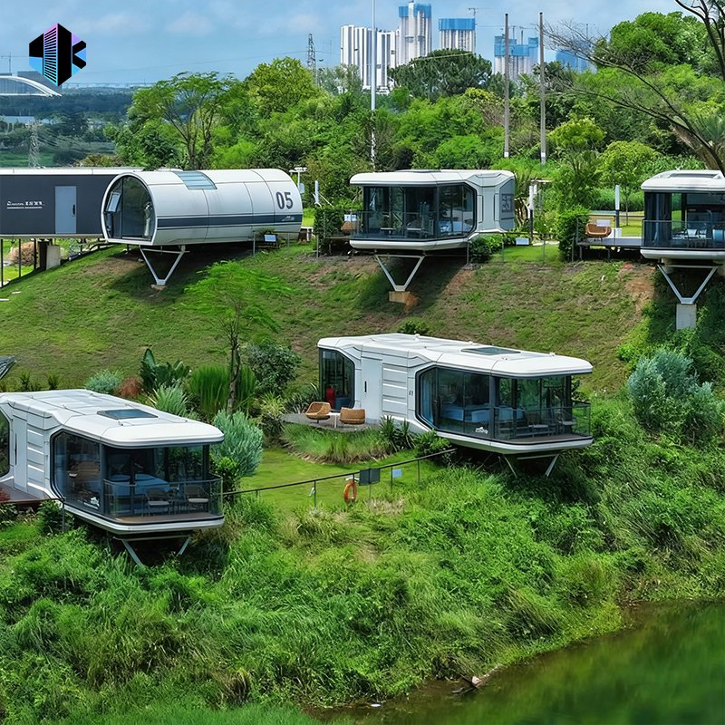 High-Quality Bespoke Integrated Kitchen and Bathroom Modular Space Capsule Homes