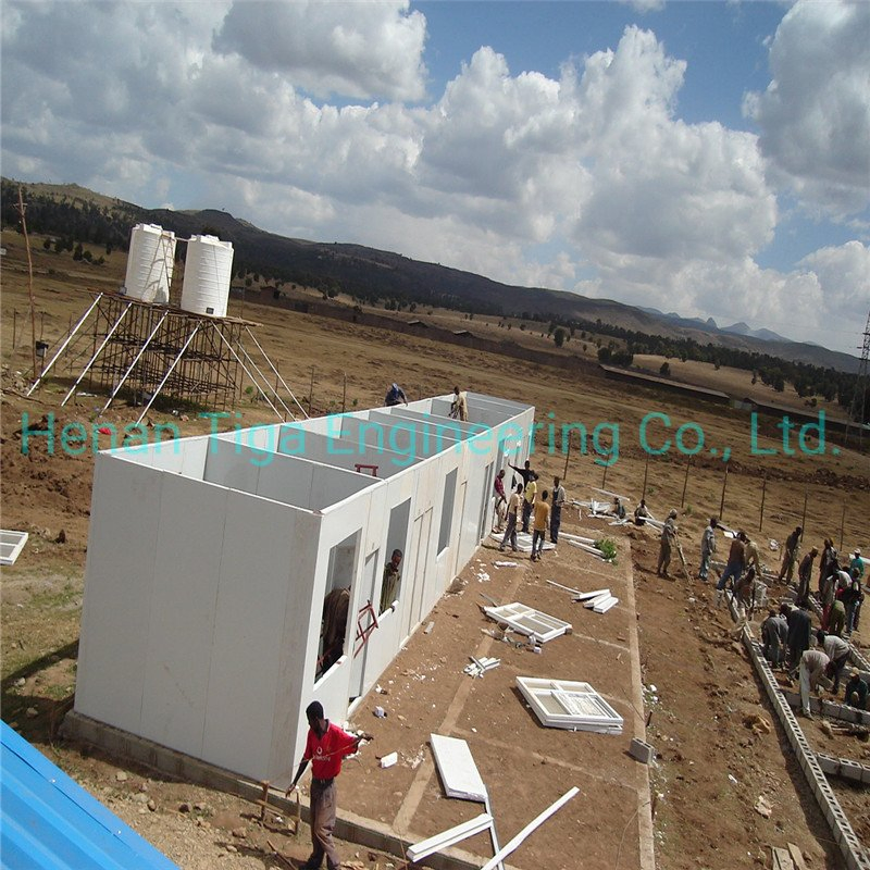 Fast Construction Low Cost Fast Assembly Portable Prefabricated Temporary Housing for Quake Victims