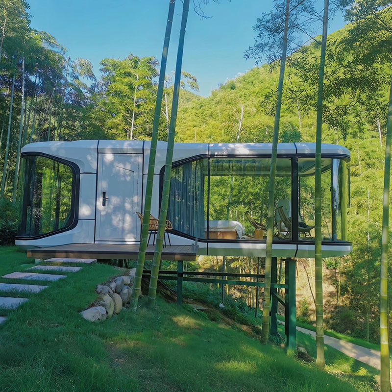 Modular Space Capsule House for Quick-Deployment Business