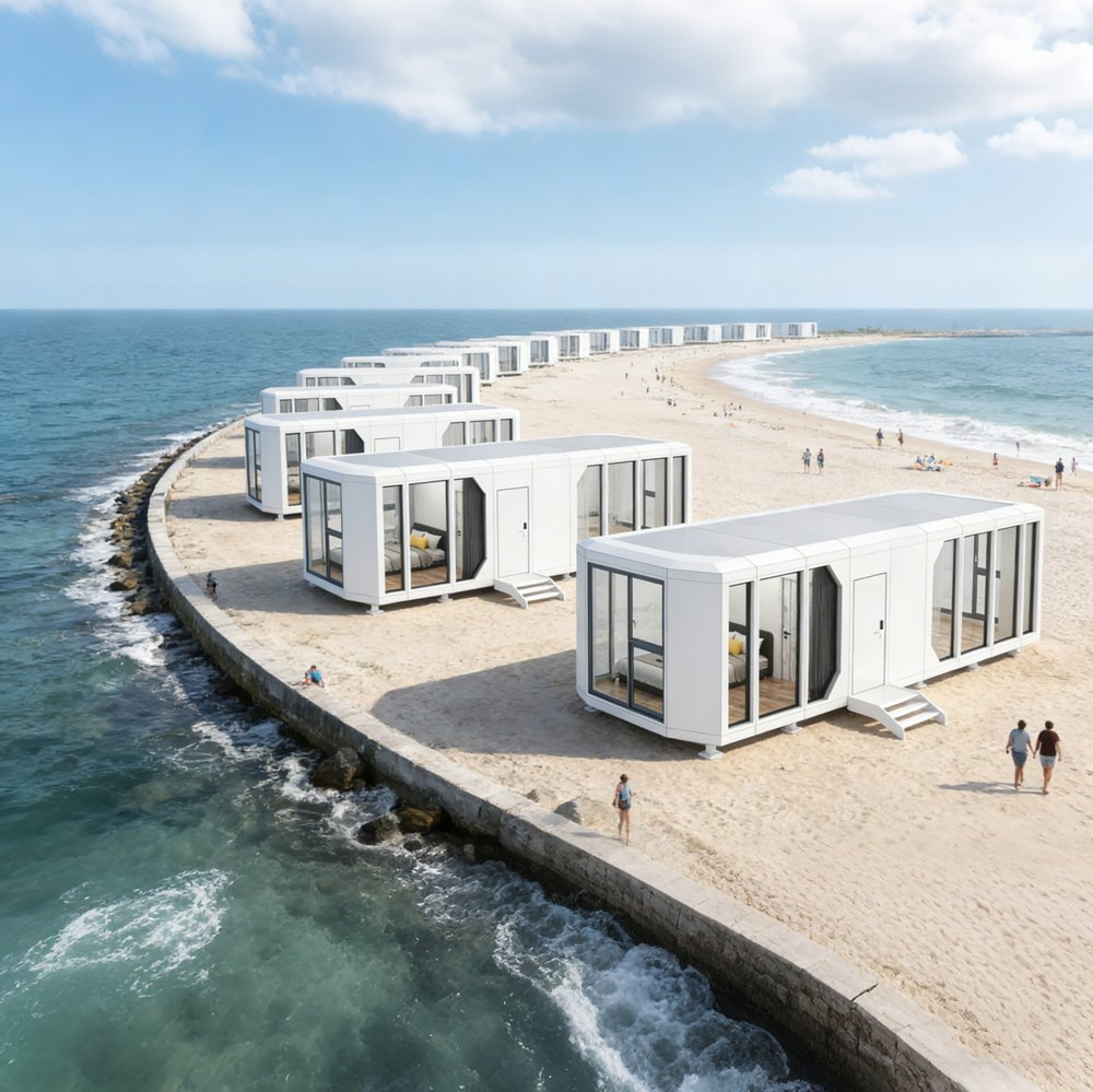 Space Capsule House Modular Prefab Building Solution for Hospitality Investors Needing Rapid Installation Capability