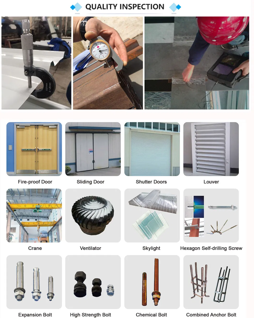 Steel Building Materials List