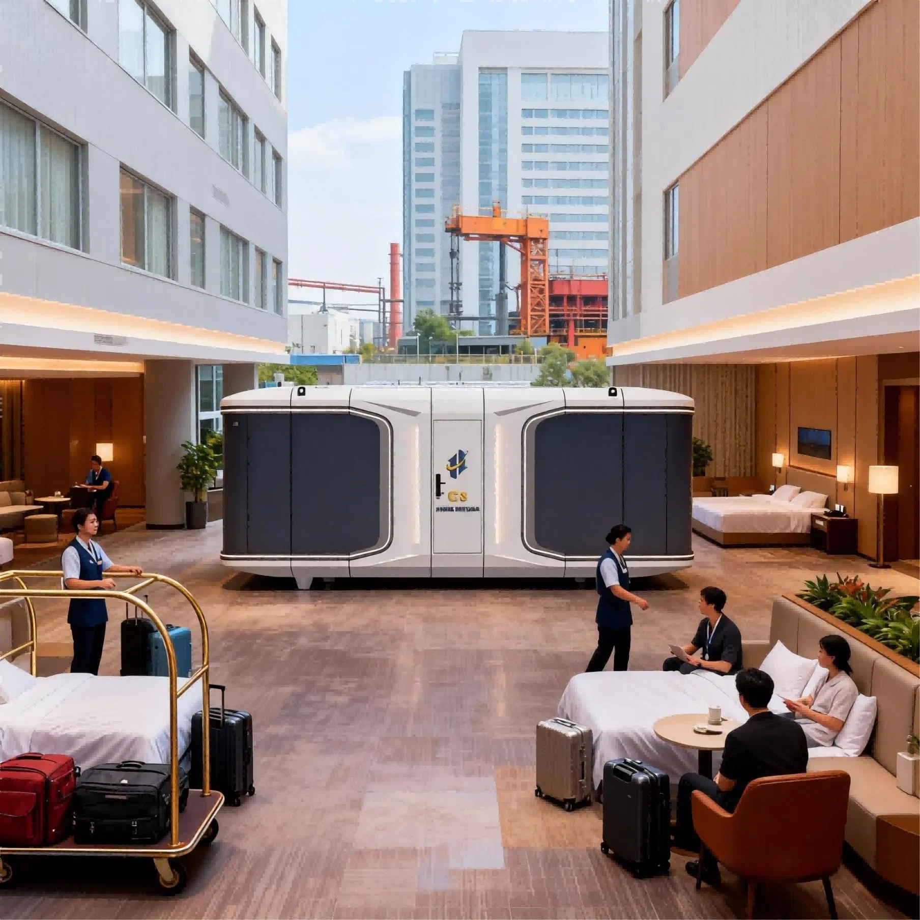 Versatile Multi-Purpose Commercial Residential Hospitality Modular Capsule House