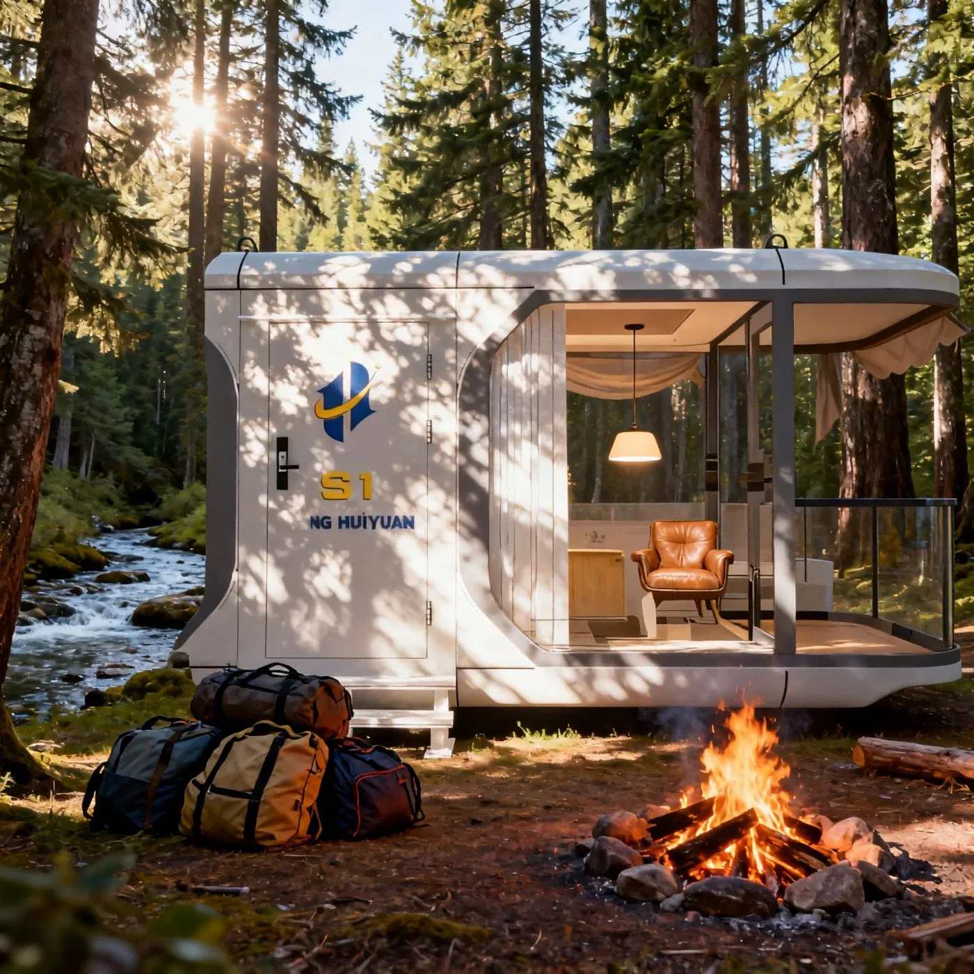 Energy-Saving PVC Prefab Capsule House Eco Efficient Comfortable Relief Housing