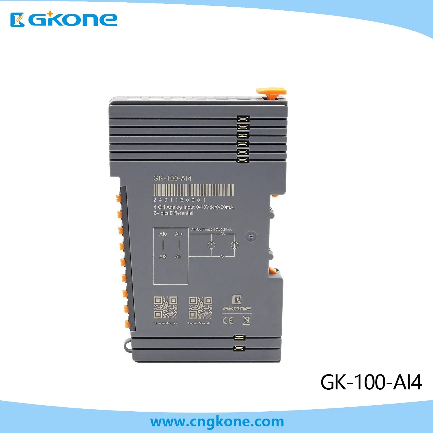 Advanced High-Performance 4 Channel Analog Input Module Solution for Professionals Gk-100-Ai4