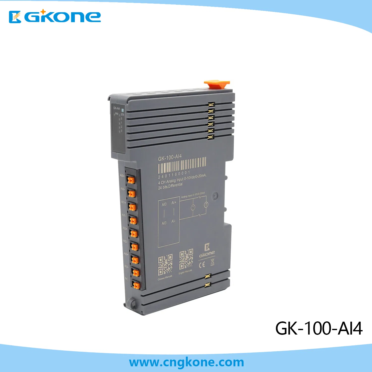 Advanced High-Performance 4 Channel Analog Input Module Solution for Professionals Gk-100-Ai4