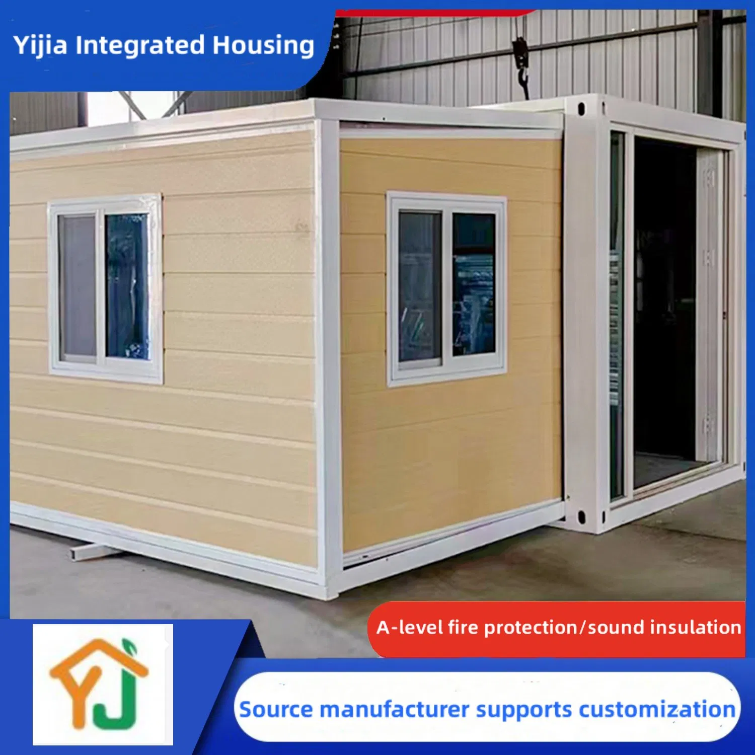 Double Wing Folding House, Dedicated Temporary Housing for Post Disaster Use,