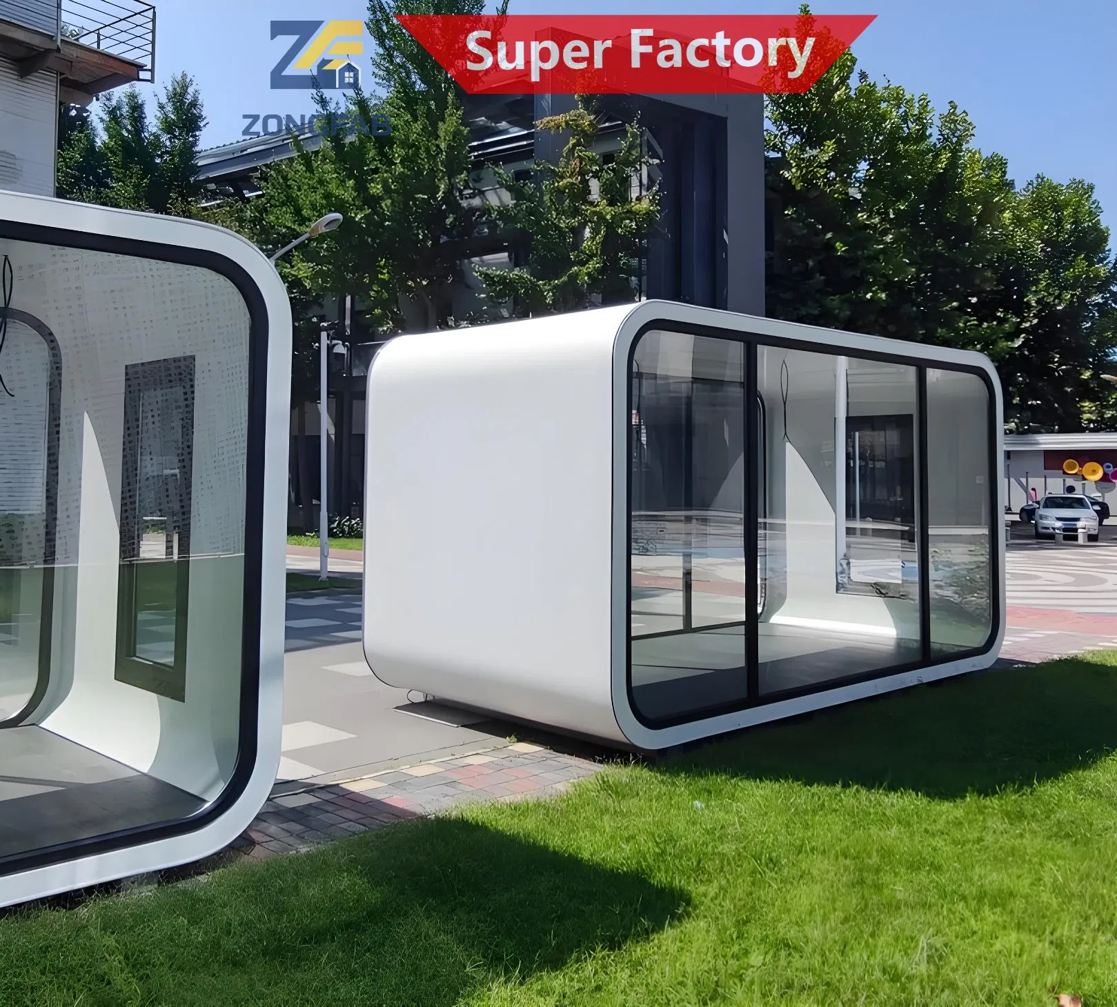 Modern Modular Apple Cabin Pod House for Scenic Resorts and Outdoor Hospitality Projects