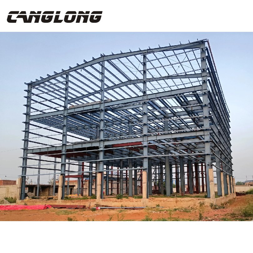 Economic Low Cost High Rise Modular Construction Metal Steel Prefabricated Industrial Commercial House Office Prefab Prefabricated Steel Structure Building
