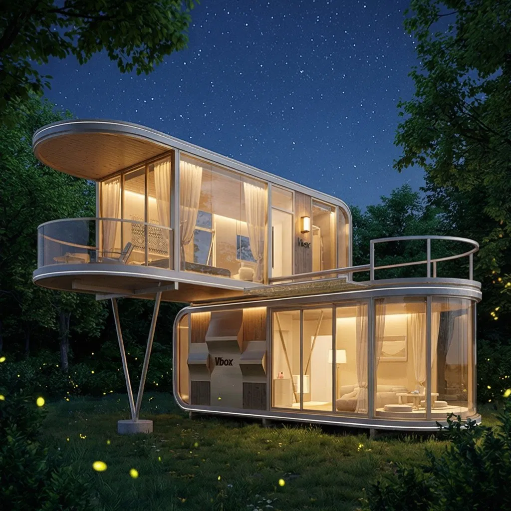 Stylish Mini Modular Sunroom Living House with OEM Customization, Created to Meet Hotel and Hospitality Project Demands.