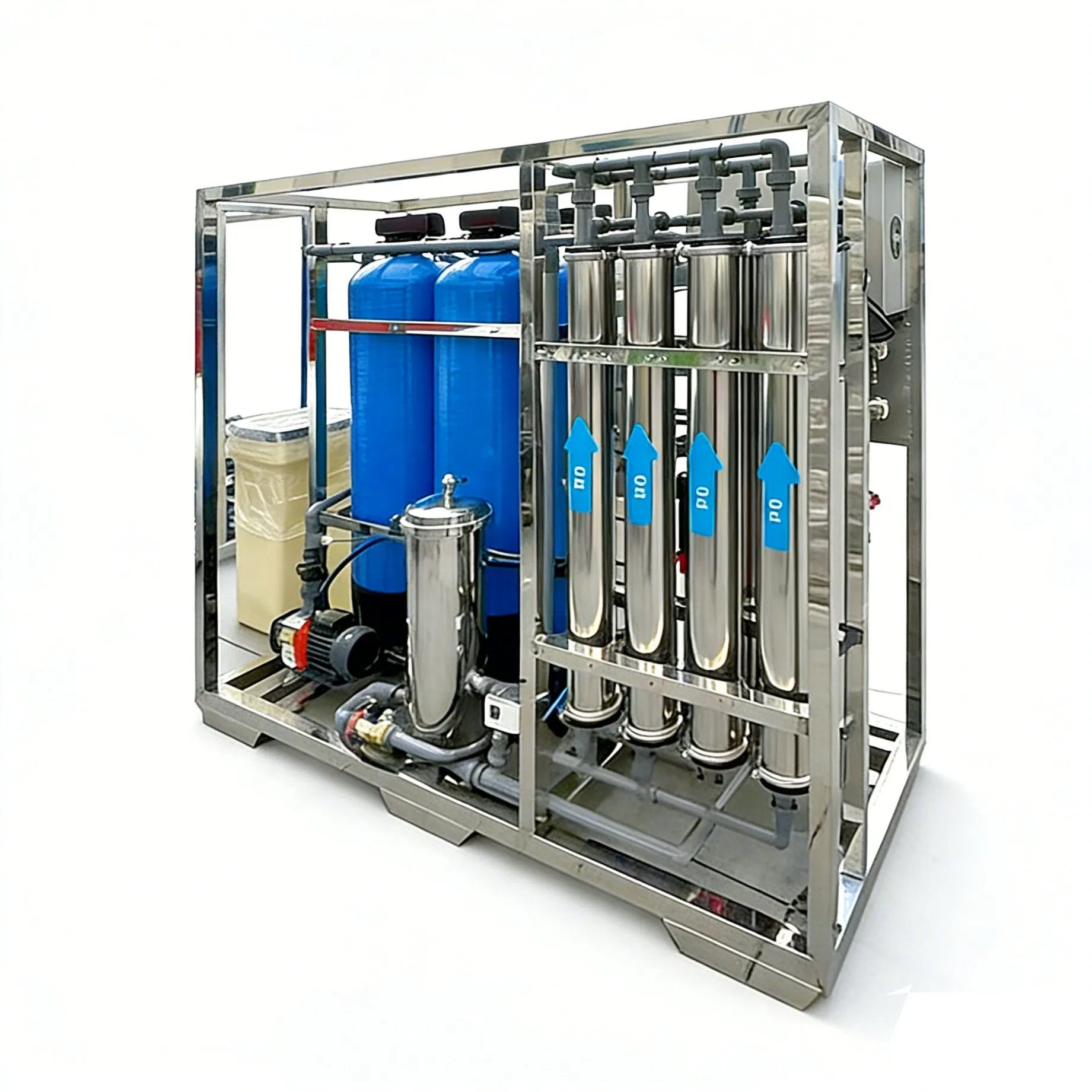 1500lph Reverse Osmosis Water Purification Equipment RO Pure Water Equipment Purified Water Machine Large Direct Drinking Water Project Ultra Pure Water Machine