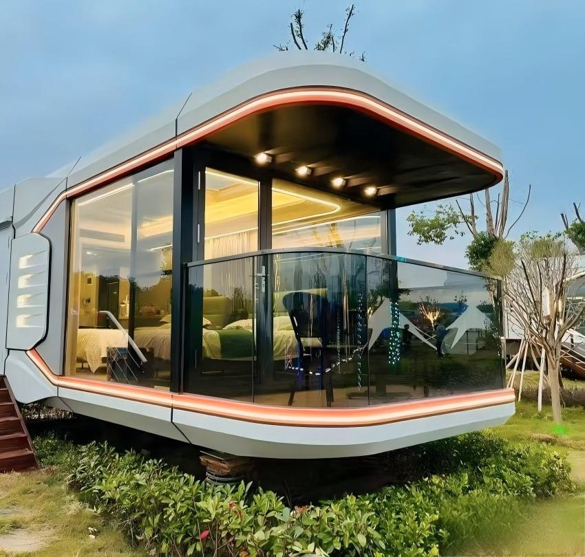 Advanced Modular Space Capsules House for Remote Research Stations