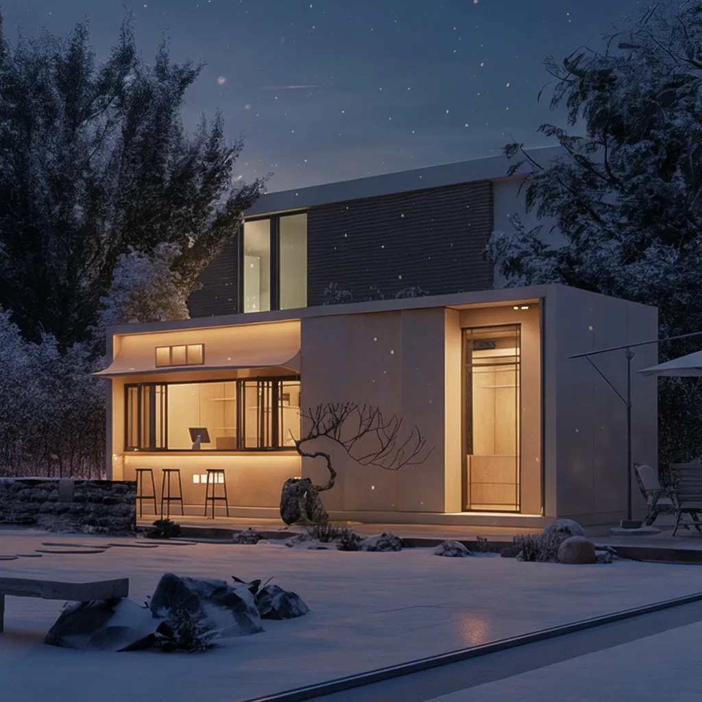 OEM ODM Coffee Shop Prefab Module Offering Smart Design Solutions for Rural Villages, Small Towns, and Outdoor Commercial Use.