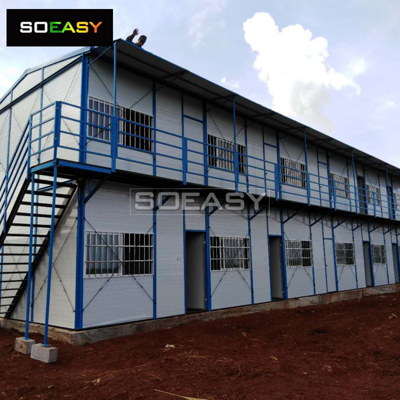Factory Price Constrution Temporary Office Prefabricated Site Building Prefab Labor Mingin Camp Accommodation